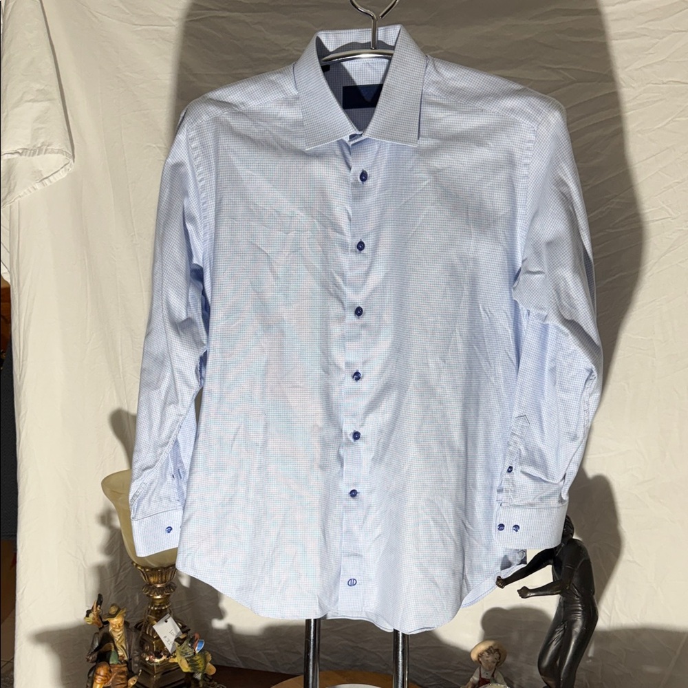 David Donahue Sky Blue Dress Shirt